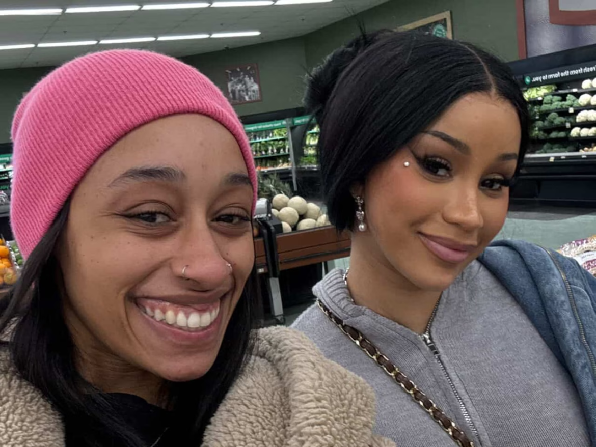 Cardi B was spotted in the produce section of a Mass. Star Market